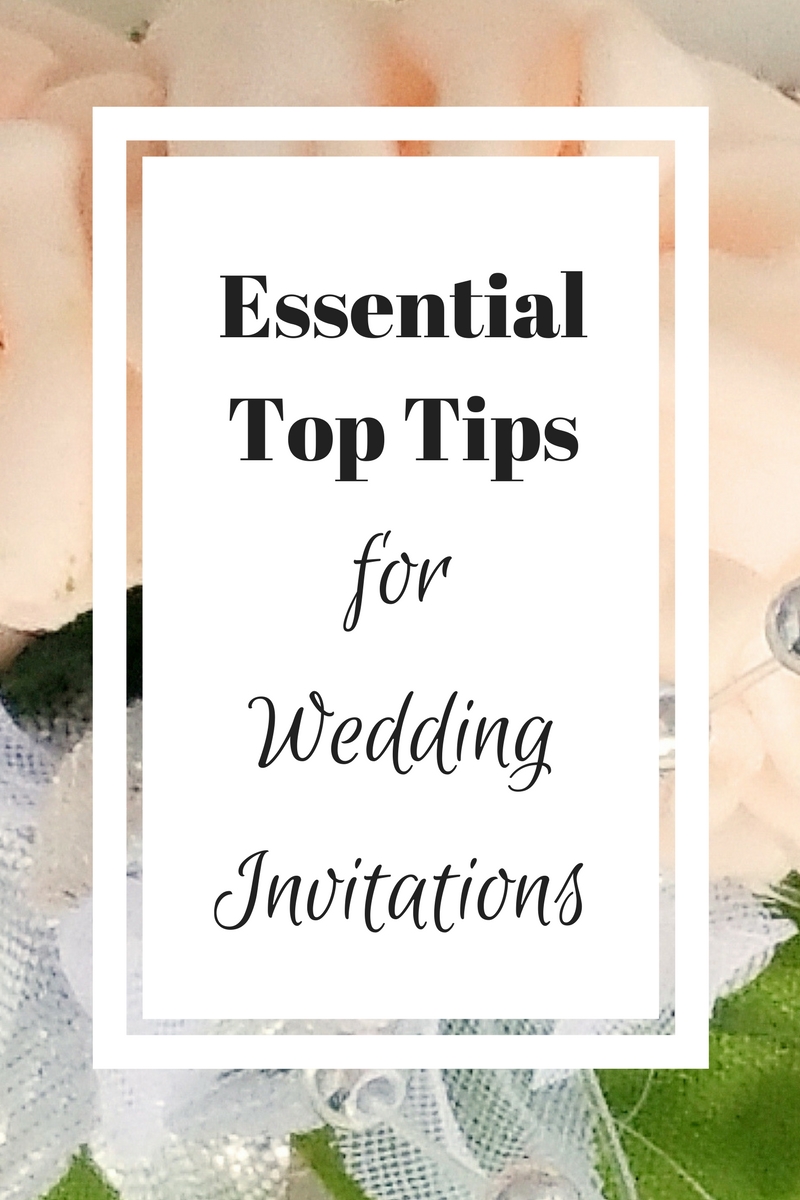 Essential Top Tips for Wedding Invitations