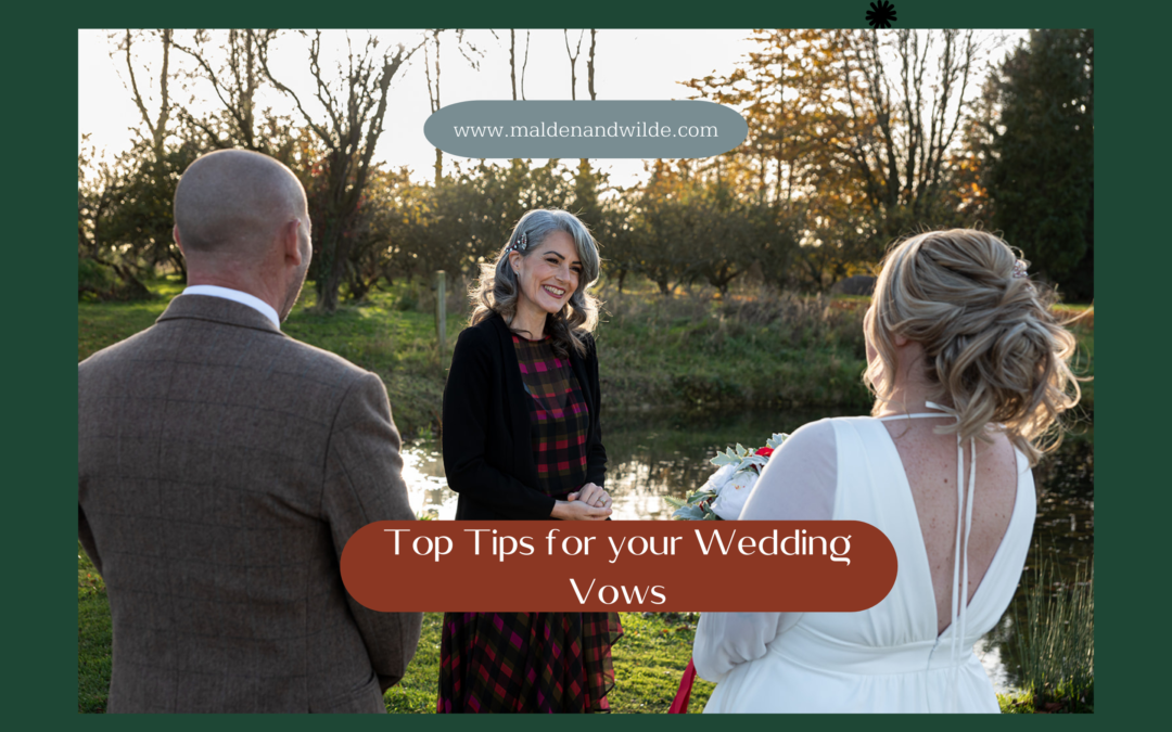 Top Tips for your Wedding Vows