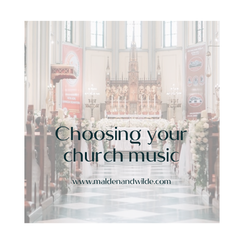 Choosing your church wedding music