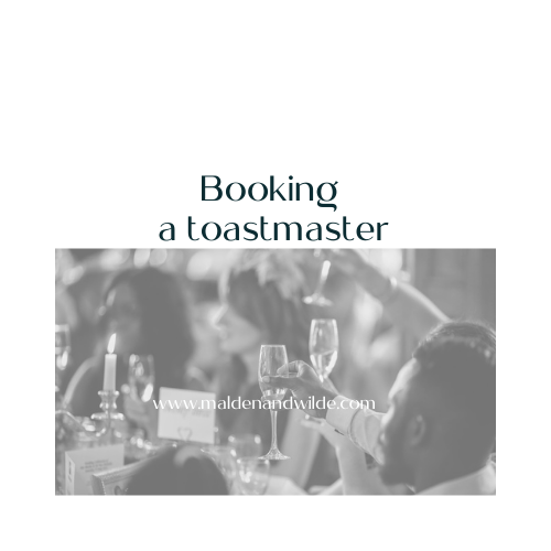 Booking a Wedding Toastmaster