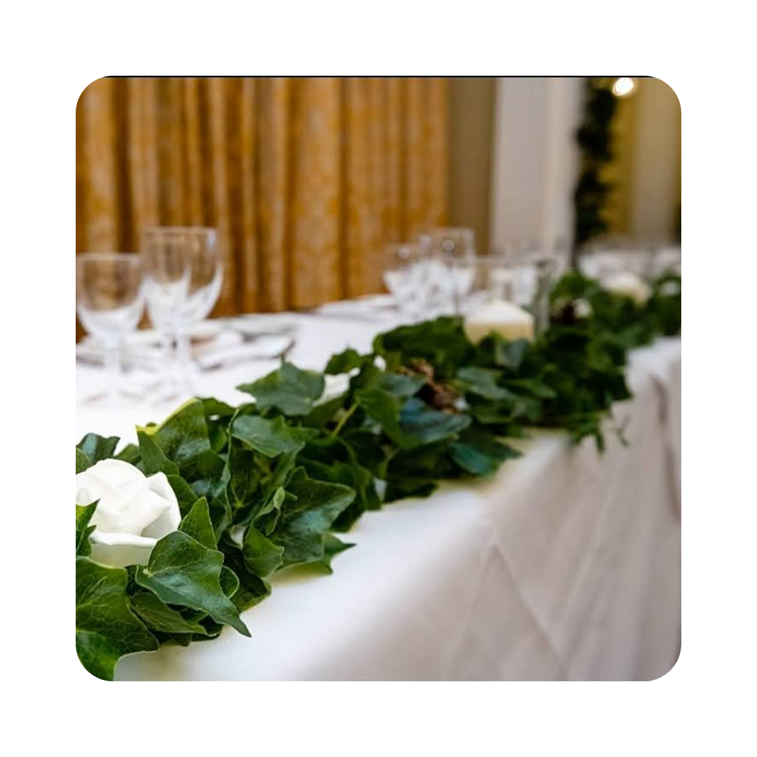English ivy table garland
