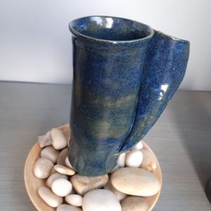 Image of blue ceramic vase