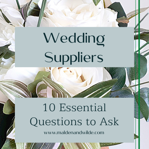 essential questiona for wedding suppliers