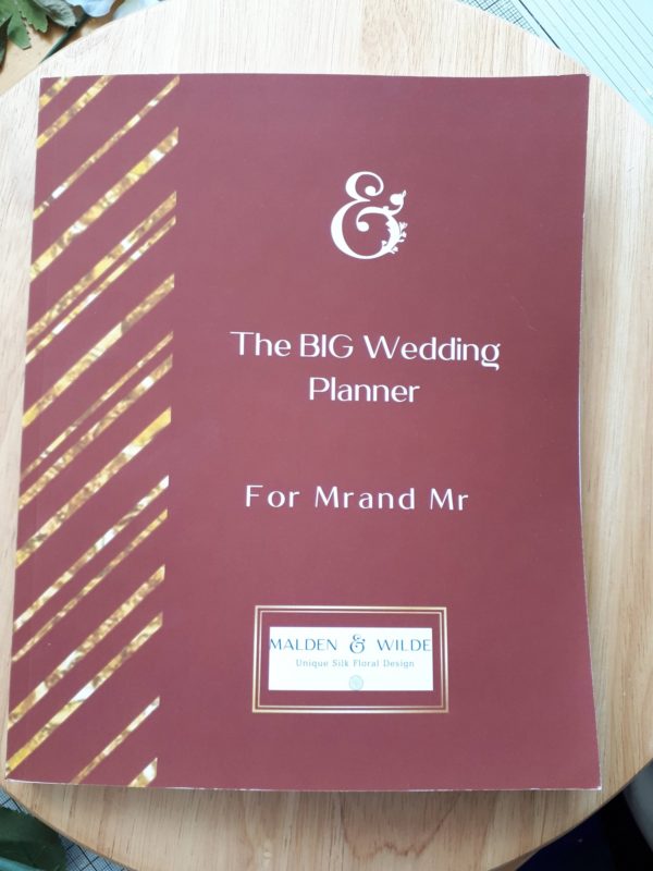 image of page from wedding planner