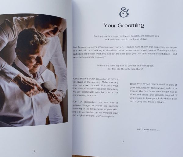 image of page from wedding planner