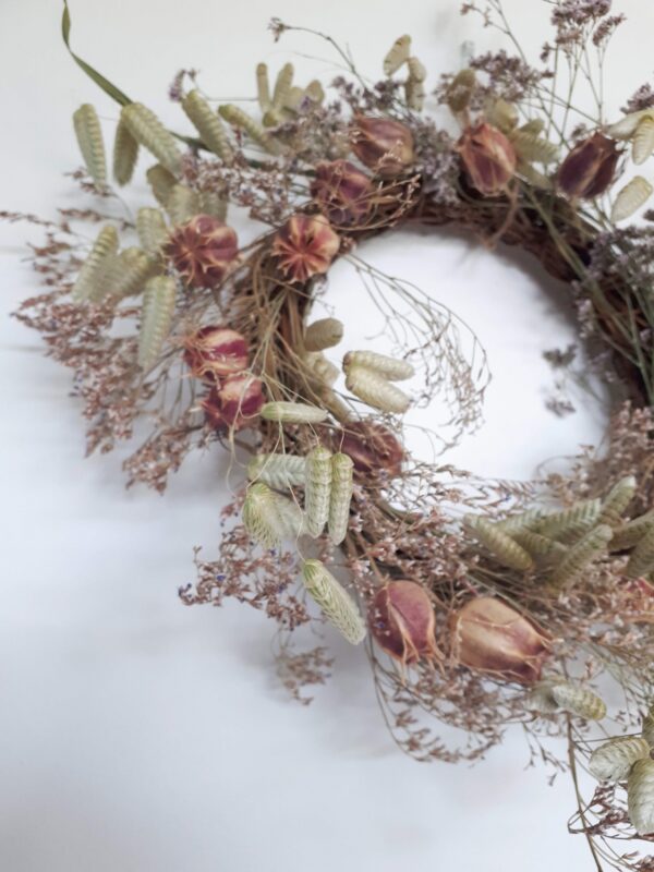 Image of quaking grass and dried nigella flowers