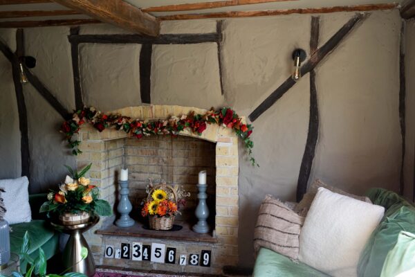 Image of cosy sitting room with autumn decor