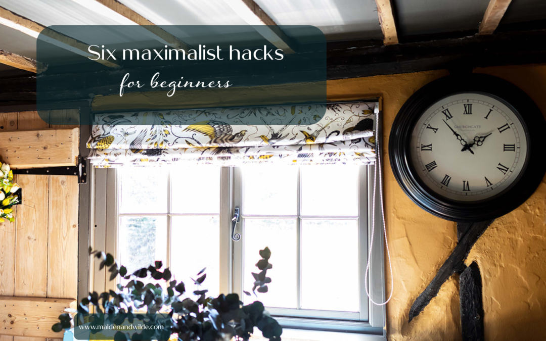 Image of cottage window with huge old fashioned clock on the wall by the window