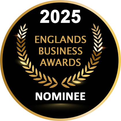 Awards badge 2025 Englands Business Awards Nominee