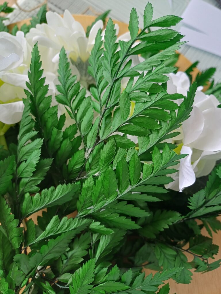 Image of Emerald green preserved leatherleaf fern